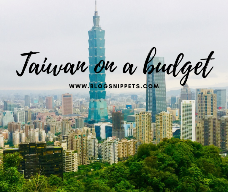 taiwan trip on a budget